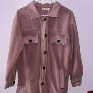 pink overcoat!